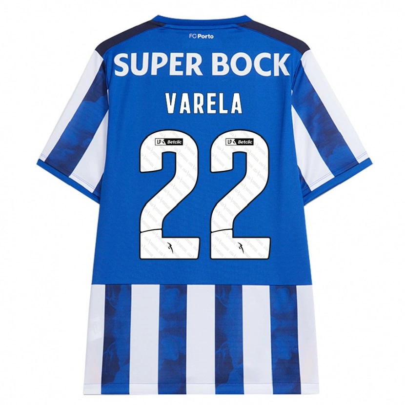 Danxen Heren Alan Varela #22 Blauw Wit Thuisshirt Thuistenue 2024/25 T-Shirt