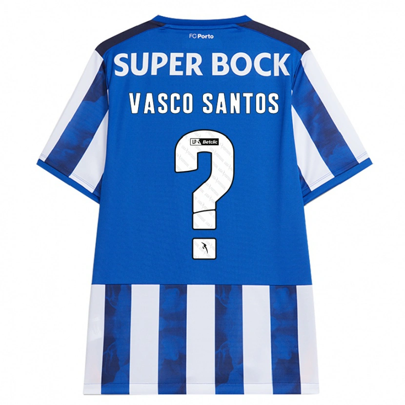 Danxen Heren Vasco Santos #0 Blauw Wit Thuisshirt Thuistenue 2024/25 T-Shirt