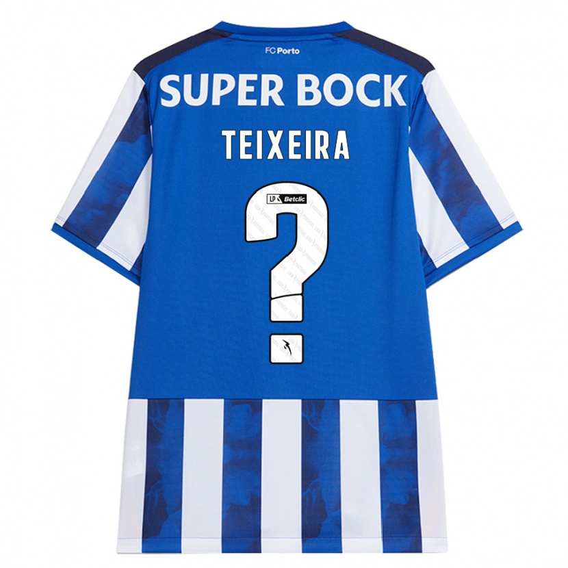 Danxen Heren Gonçalo Teixeira #0 Blauw Wit Thuisshirt Thuistenue 2024/25 T-Shirt