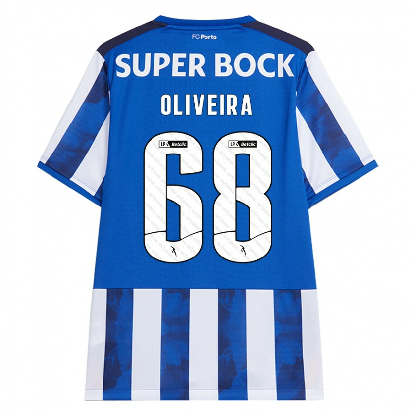 Danxen Heren André Oliveira #68 Blauw Wit Thuisshirt Thuistenue 2024/25 T-Shirt