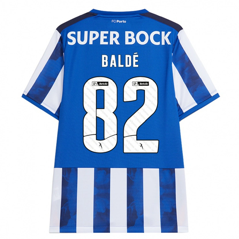 Danxen Heren Alfa Baldé #82 Blauw Wit Thuisshirt Thuistenue 2024/25 T-Shirt