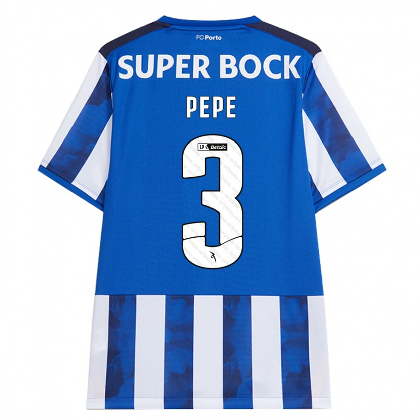 Danxen Heren Pepe #3 Blauw Wit Thuisshirt Thuistenue 2024/25 T-Shirt