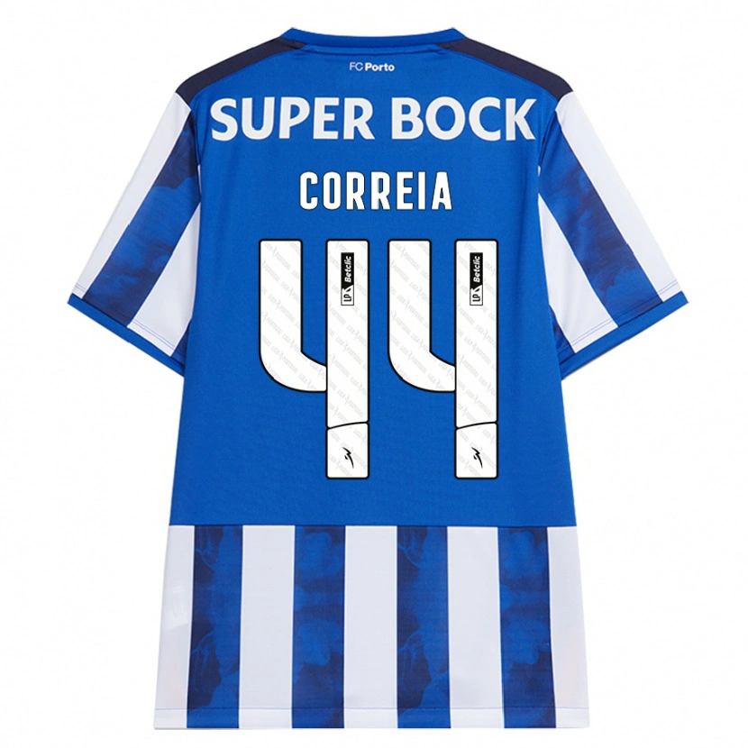 Danxen Heren Romain Correia #44 Blauw Wit Thuisshirt Thuistenue 2024/25 T-Shirt