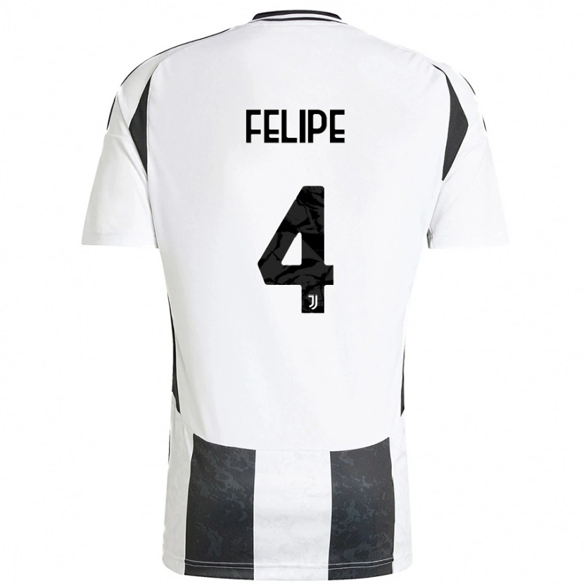 Danxen Heren Pedro Felipe #4 Wit Zwart Thuisshirt Thuistenue 2024/25 T-Shirt