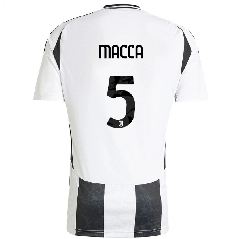 Danxen Heren Federico Macca #5 Wit Zwart Thuisshirt Thuistenue 2024/25 T-Shirt