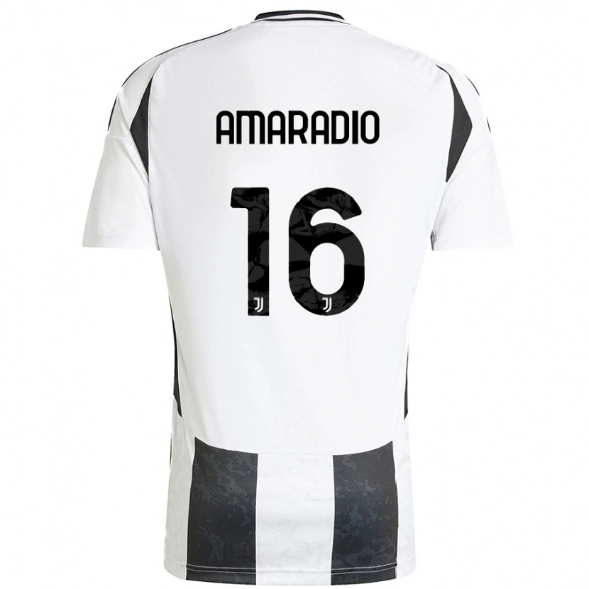 Danxen Heren Luca Amaradio #16 Wit Zwart Thuisshirt Thuistenue 2024/25 T-Shirt