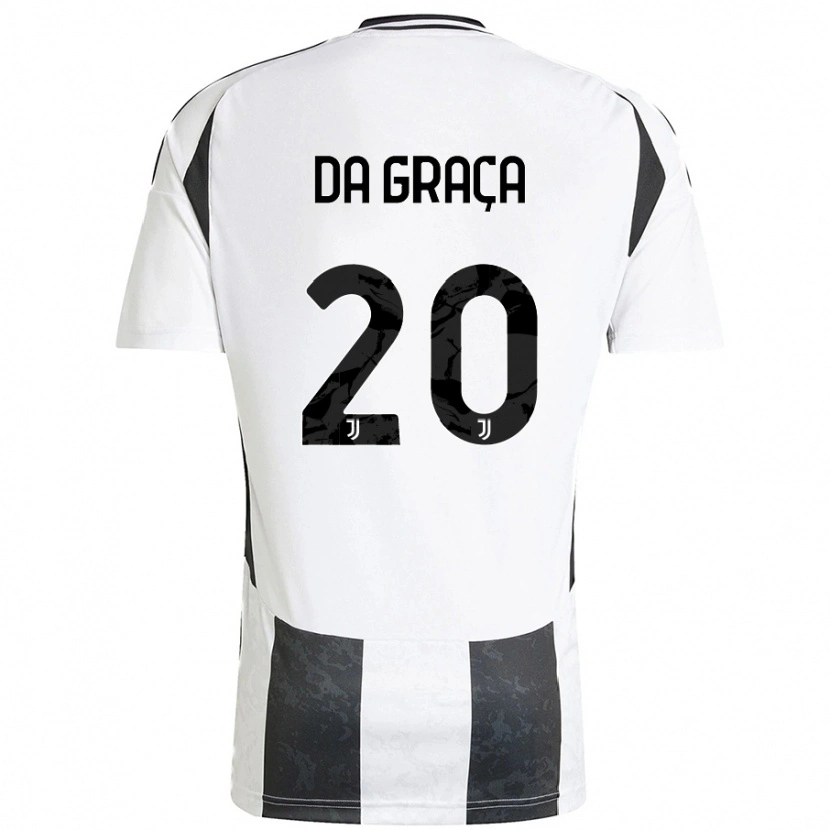 Danxen Heren Cosimo Da Graça #20 Wit Zwart Thuisshirt Thuistenue 2024/25 T-Shirt