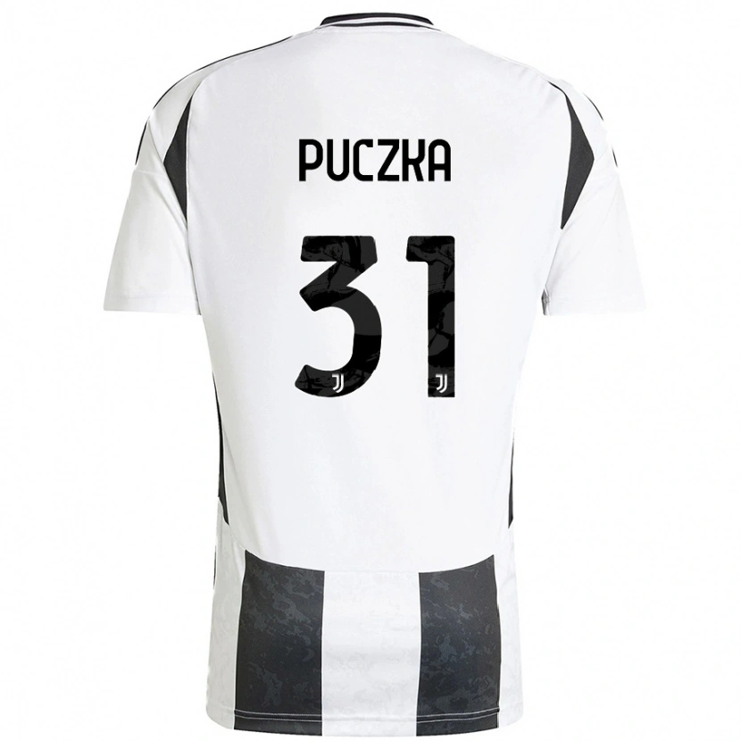 Danxen Heren David Puczka #31 Wit Zwart Thuisshirt Thuistenue 2024/25 T-Shirt