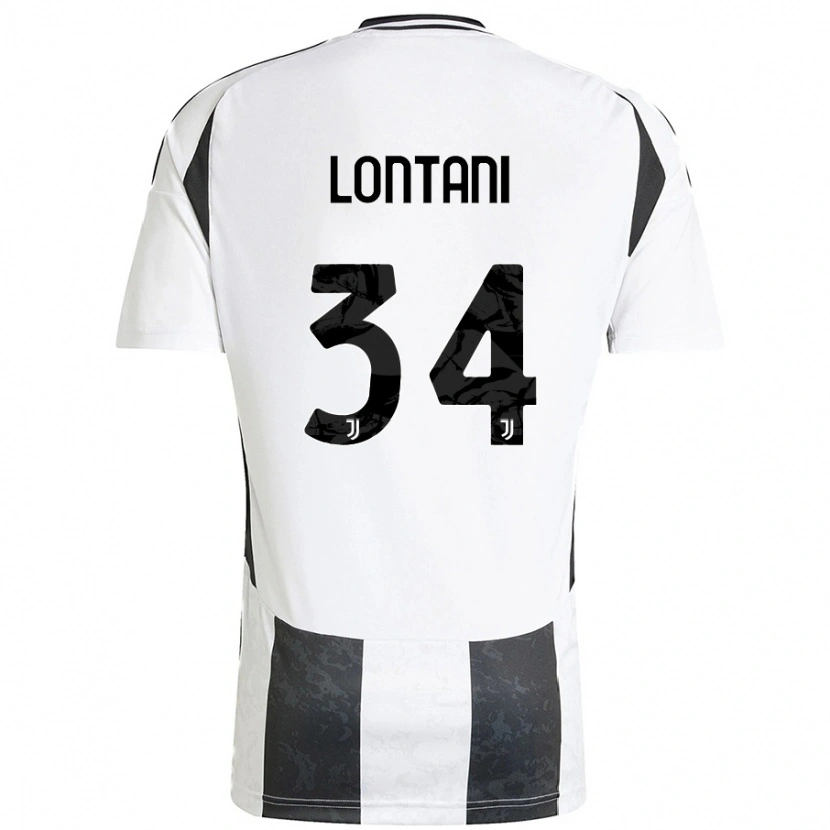 Danxen Heren Matteo Lontani #34 Wit Zwart Thuisshirt Thuistenue 2024/25 T-Shirt