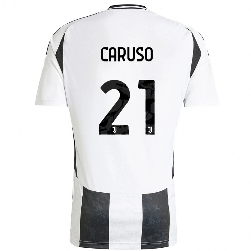 Danxen Heren Arianna Caruso #21 Wit Zwart Thuisshirt Thuistenue 2024/25 T-Shirt