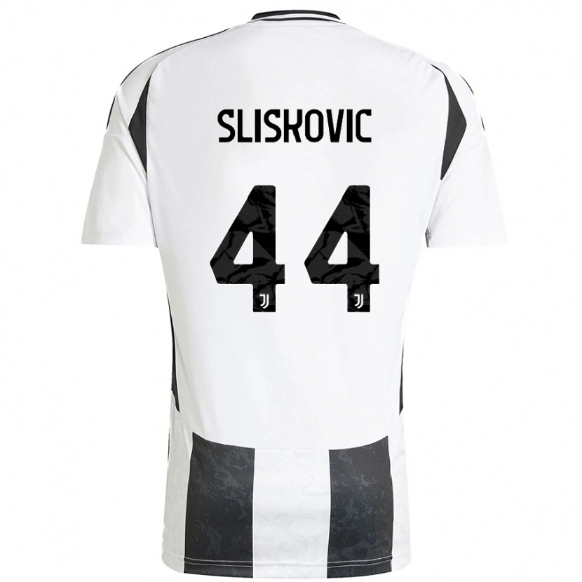 Danxen Heren Gloria Slišković #44 Wit Zwart Thuisshirt Thuistenue 2024/25 T-Shirt