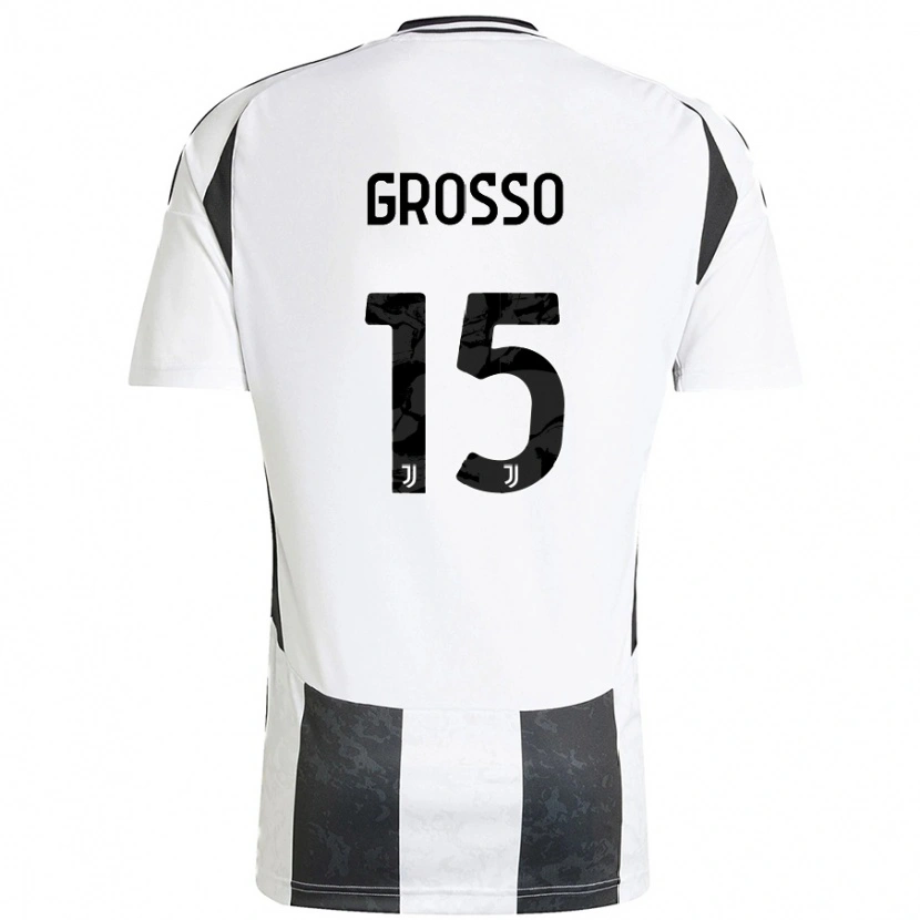 Danxen Heren Julia Grosso #15 Wit Zwart Thuisshirt Thuistenue 2024/25 T-Shirt