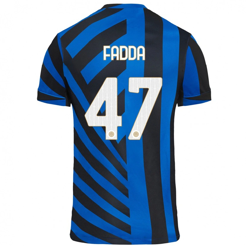 Danxen Heren Paola Fadda #47 Blauw Zwart Thuisshirt Thuistenue 2024/25 T-Shirt