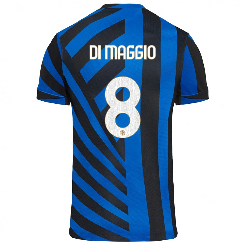 Danxen Heren Luca Di Maggio #8 Blauw Zwart Thuisshirt Thuistenue 2024/25 T-Shirt