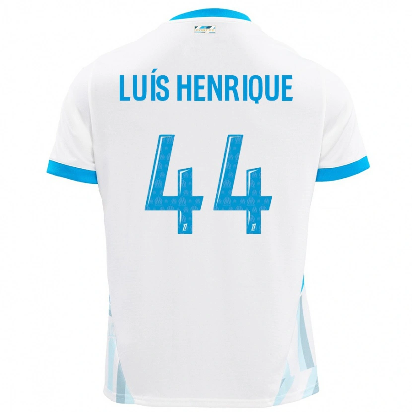 Danxen Heren Luis Henrique #44 Wit Hemelsblauw Thuisshirt Thuistenue 2024/25 T-Shirt