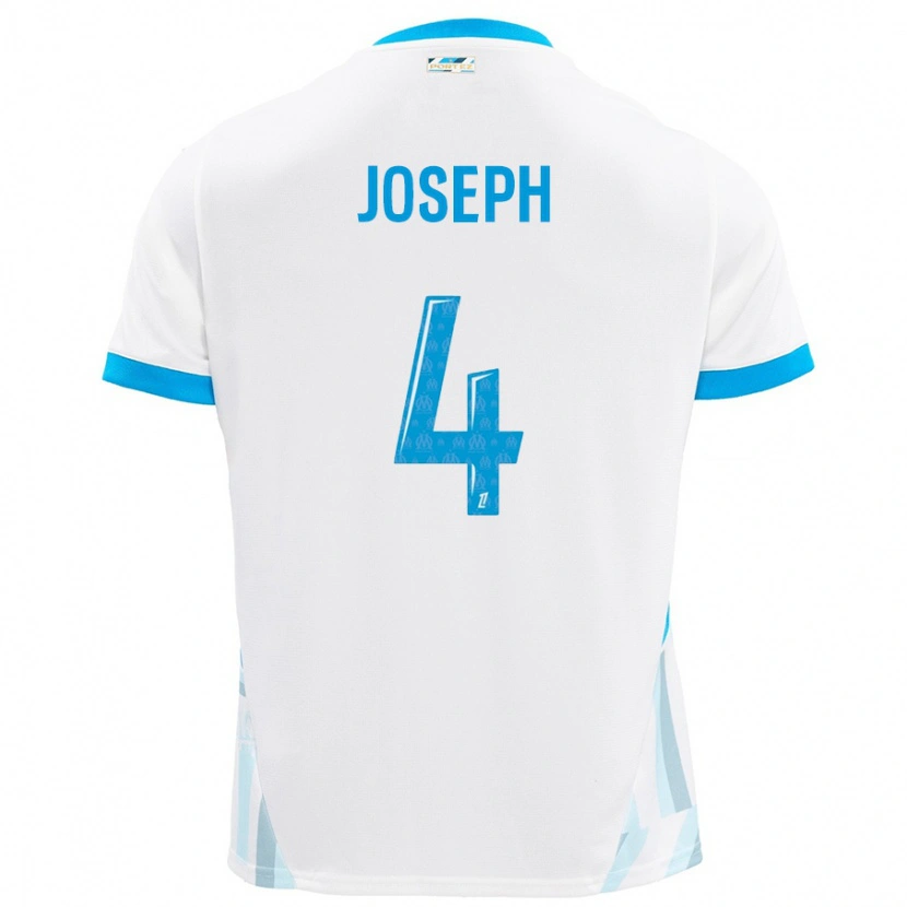 Danxen Heren Tabita Joseph #4 Wit Hemelsblauw Thuisshirt Thuistenue 2024/25 T-Shirt