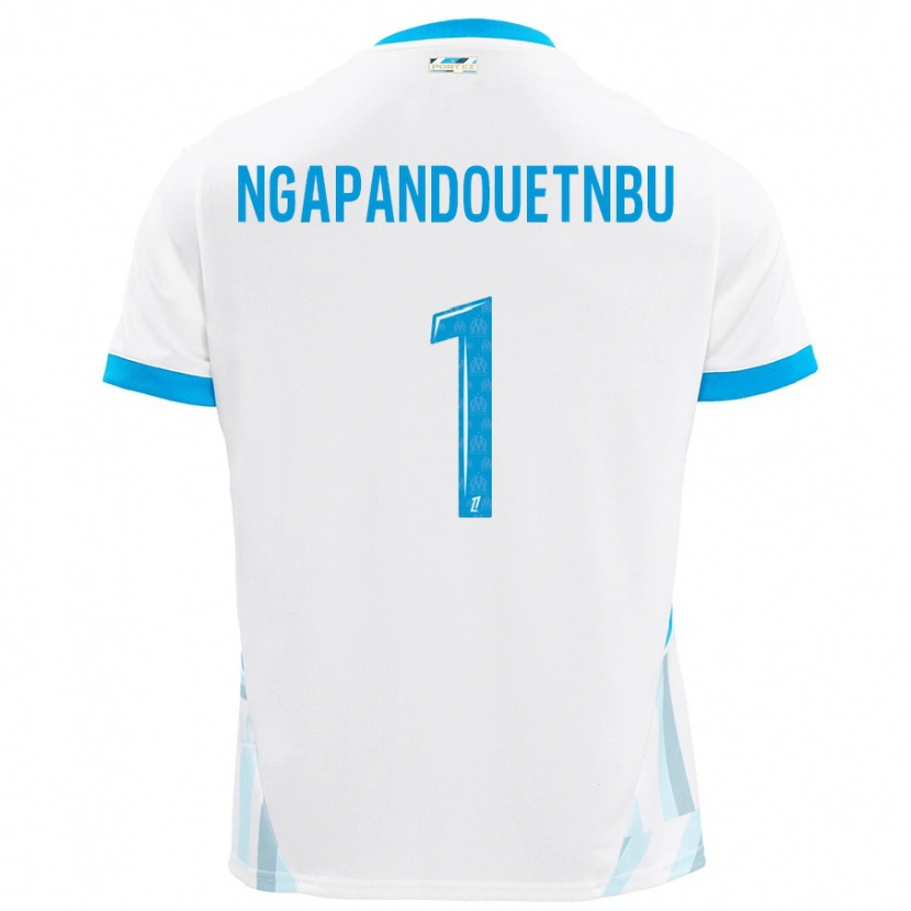 Danxen Heren Simon Ngapandouetnbu #1 Wit Hemelsblauw Thuisshirt Thuistenue 2024/25 T-Shirt