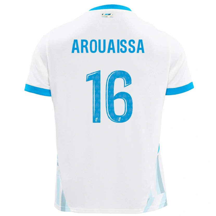 Danxen Heren Ines Arouaissa #16 Wit Hemelsblauw Thuisshirt Thuistenue 2024/25 T-Shirt