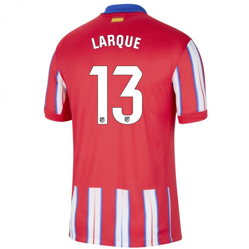 Danxen Heren Patricia Larqué #13 Rood Wit Blauw Thuisshirt Thuistenue 2024/25 T-Shirt