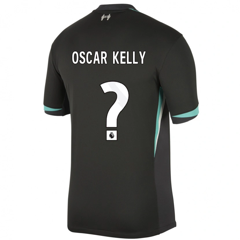 Danxen Heren Oscar Kelly #0 Zwart Antraciet Wit Uitshirt Uittenue 2024/25 T-Shirt