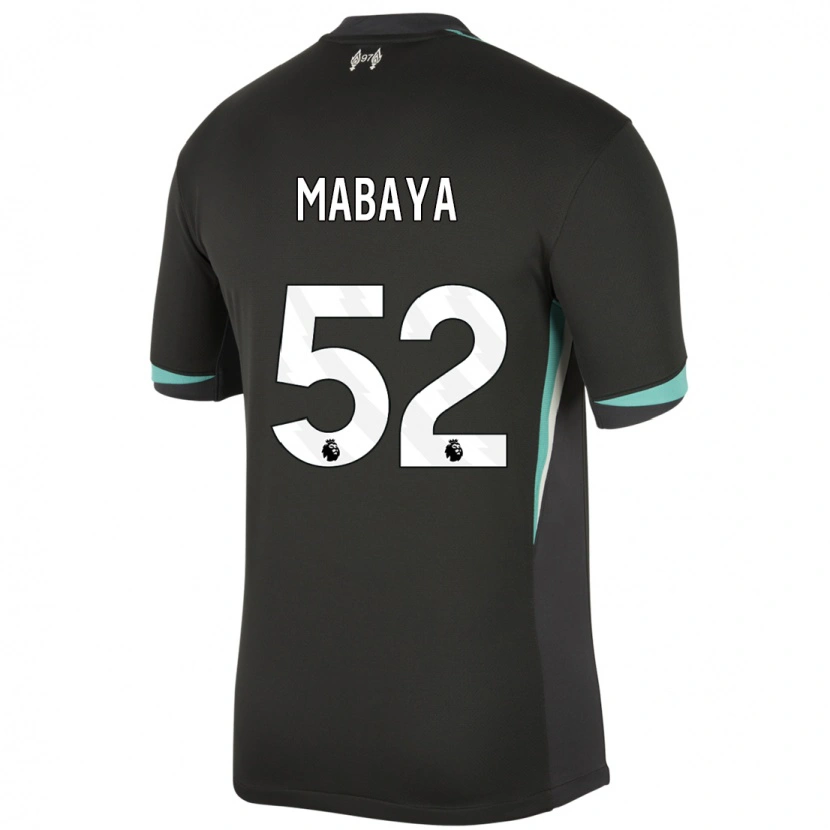 Danxen Heren Isaac Mabaya #52 Zwart Antraciet Wit Uitshirt Uittenue 2024/25 T-Shirt