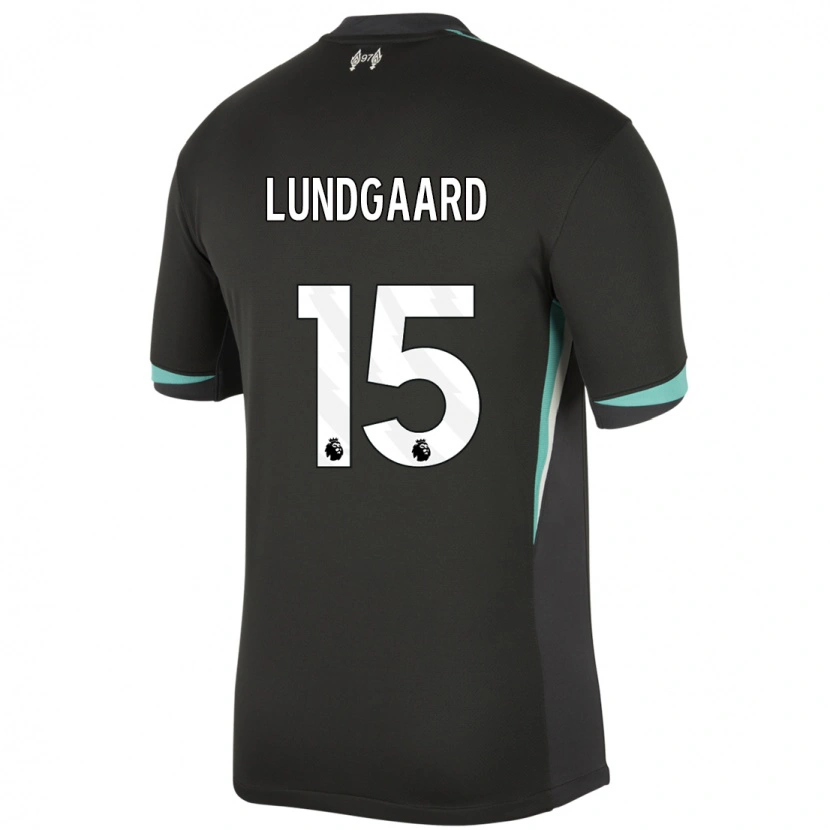 Danxen Heren Sofie Lundgaard #15 Zwart Antraciet Wit Uitshirt Uittenue 2024/25 T-Shirt