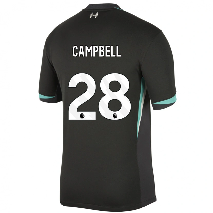 Danxen Heren Megan Campbell #28 Zwart Antraciet Wit Uitshirt Uittenue 2024/25 T-Shirt