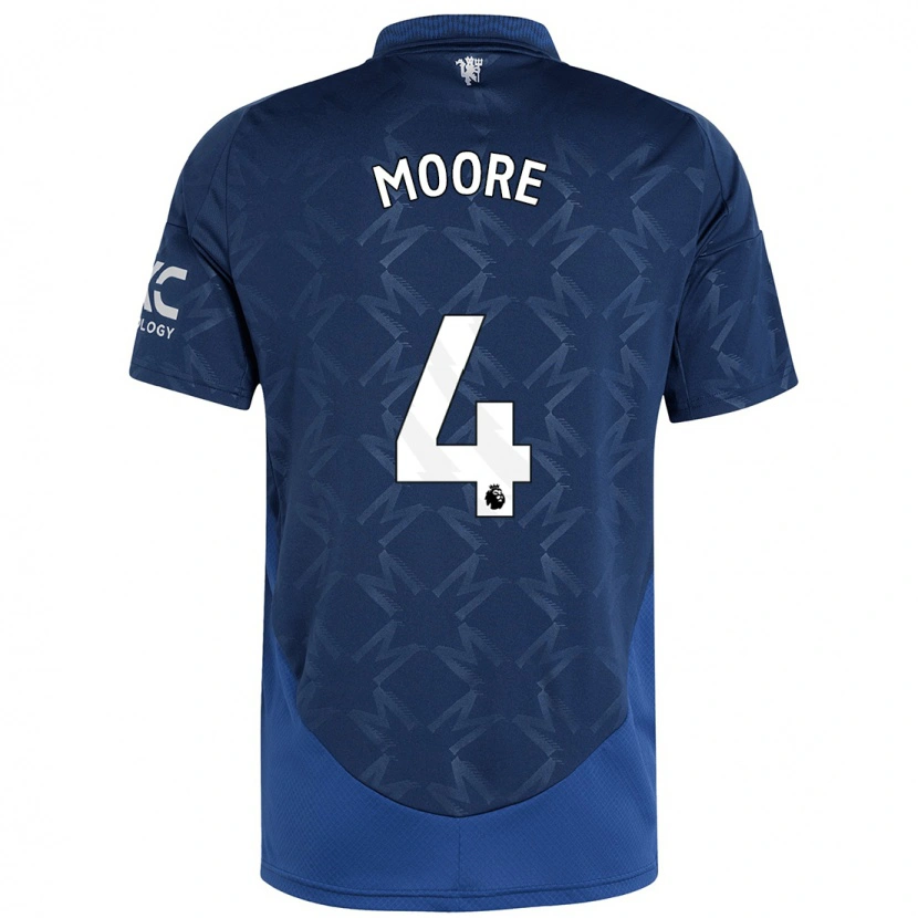 Danxen Heren Jade Moore #4 Indigo Uitshirt Uittenue 2024/25 T-Shirt