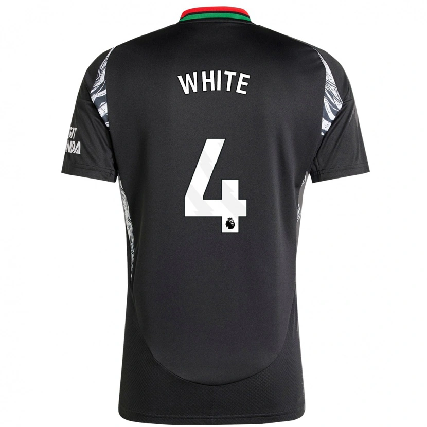 Danxen Heren Ben White #4 Zwart Uitshirt Uittenue 2024/25 T-Shirt