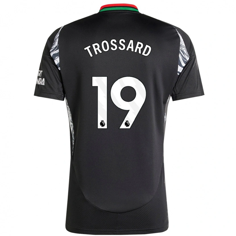 Danxen Heren Leandro Trossard #19 Zwart Uitshirt Uittenue 2024/25 T-Shirt