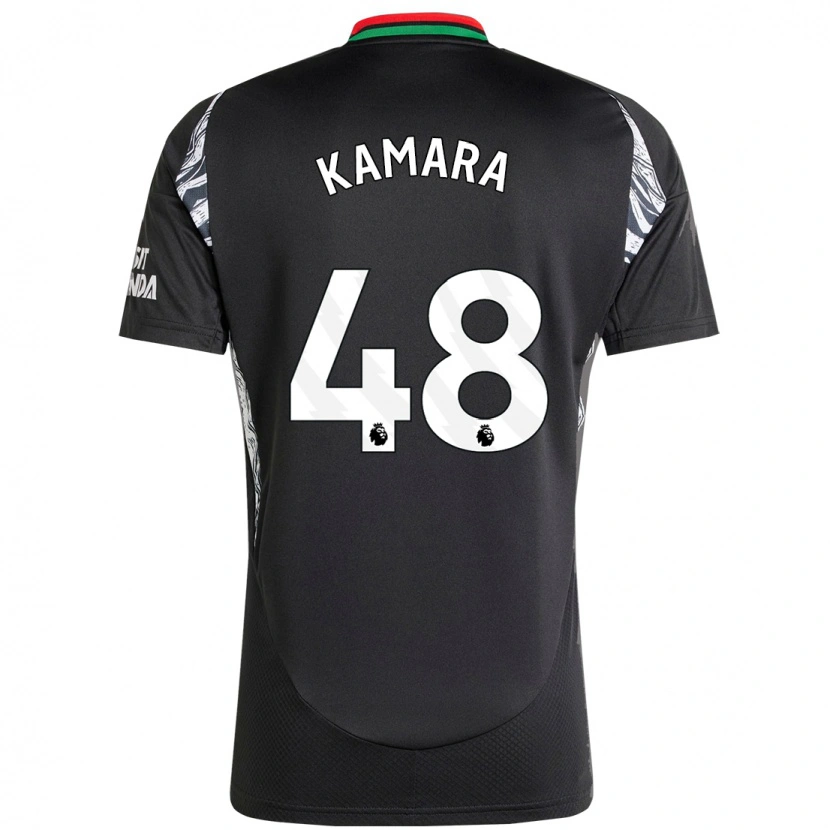 Danxen Heren Osman Kamara #48 Zwart Uitshirt Uittenue 2024/25 T-Shirt