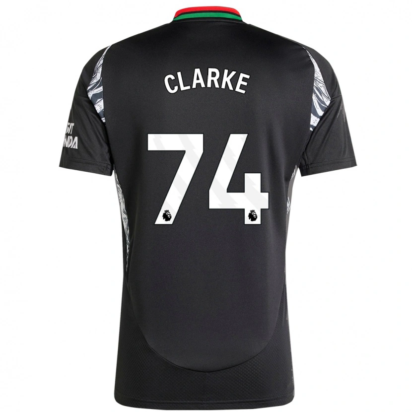 Danxen Heren Brayden Clarke #74 Zwart Uitshirt Uittenue 2024/25 T-Shirt