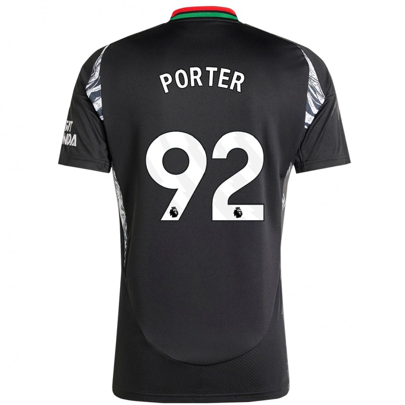 Danxen Heren Jack Porter #92 Zwart Uitshirt Uittenue 2024/25 T-Shirt