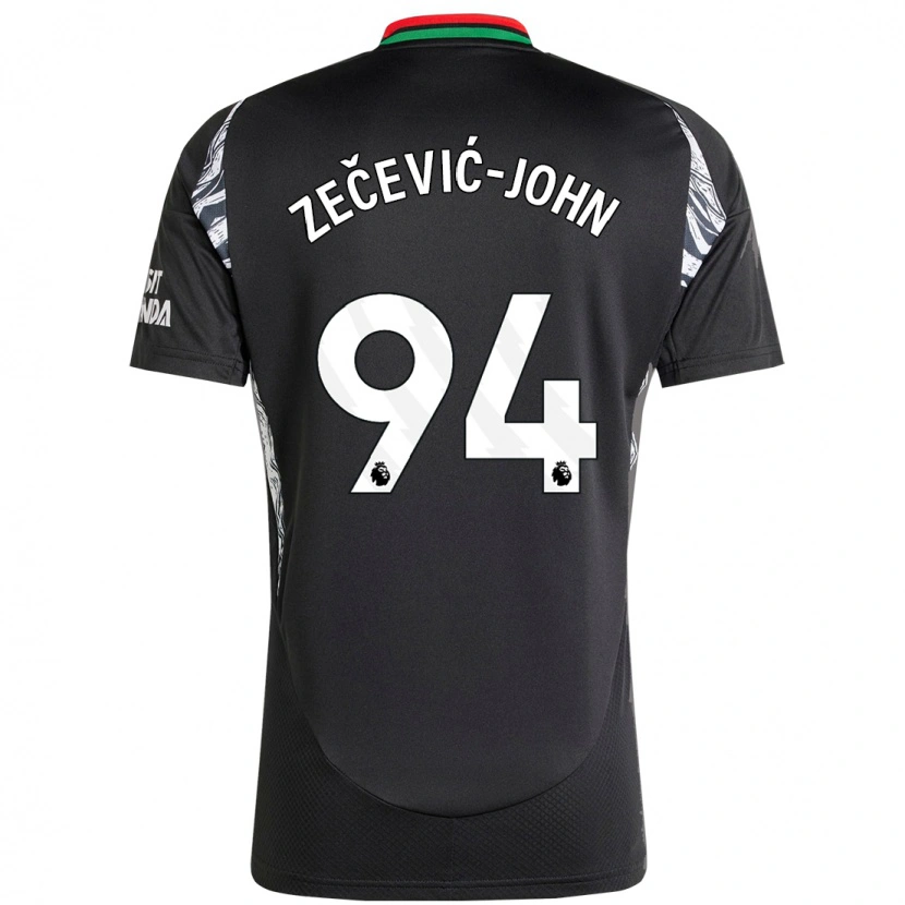 Danxen Heren Louis Zečević-John #94 Zwart Uitshirt Uittenue 2024/25 T-Shirt