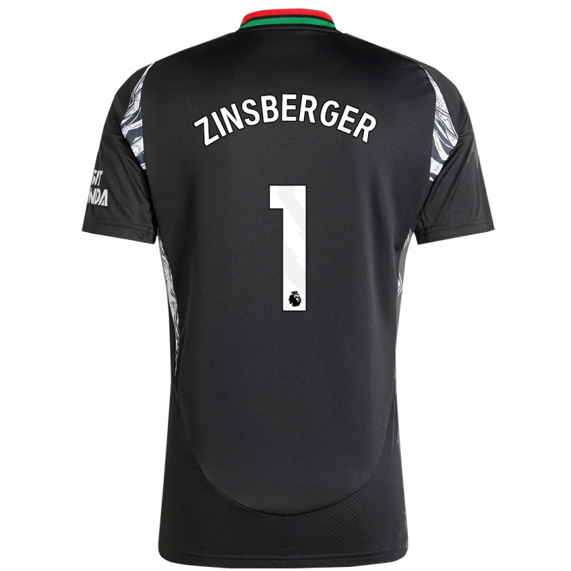 Danxen Heren Manuela Zinsberger #1 Zwart Uitshirt Uittenue 2024/25 T-Shirt