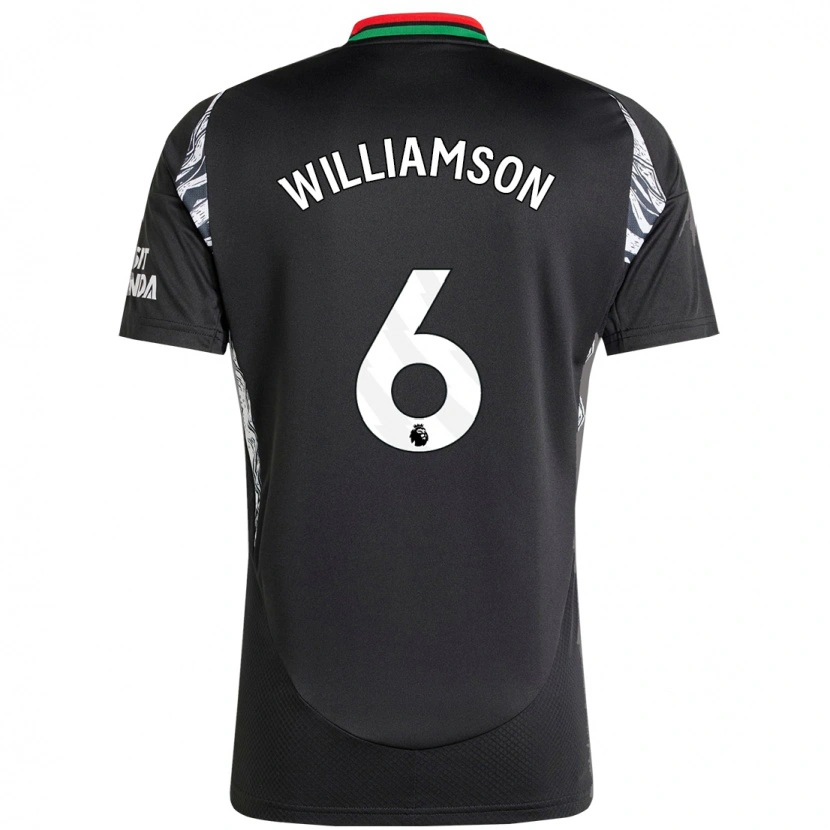 Danxen Heren Leah Williamson #6 Zwart Uitshirt Uittenue 2024/25 T-Shirt