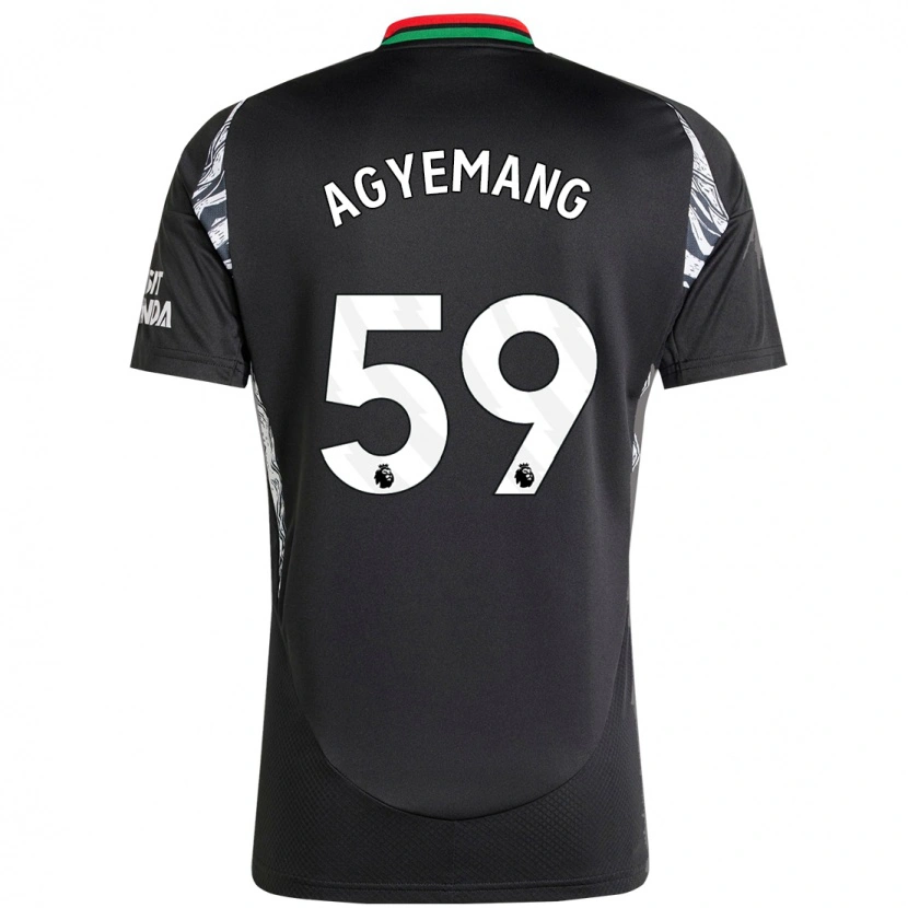 Danxen Heren Michelle Agyemang #59 Zwart Uitshirt Uittenue 2024/25 T-Shirt