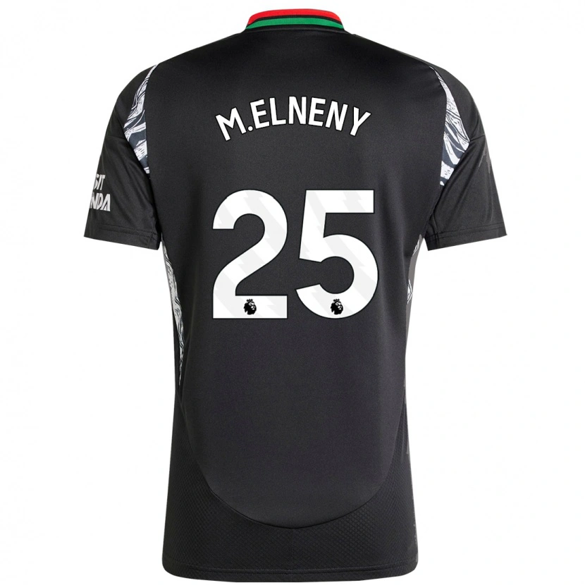 Danxen Heren Mohamed Elneny #25 Zwart Uitshirt Uittenue 2024/25 T-Shirt