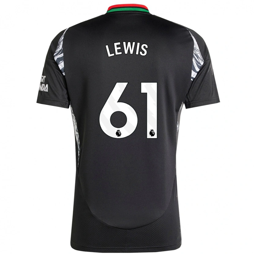 Danxen Heren George Lewis #61 Zwart Uitshirt Uittenue 2024/25 T-Shirt