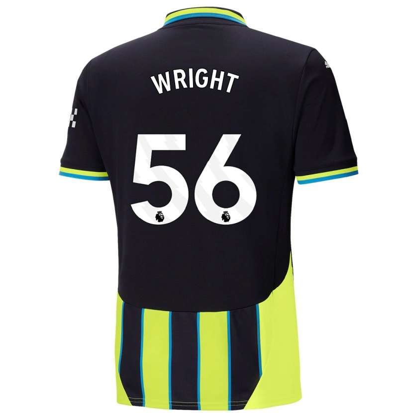 Danxen Heren Jacob Wright #56 Blauw Geel Uitshirt Uittenue 2024/25 T-Shirt