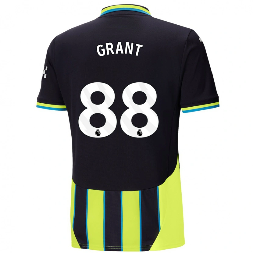 Danxen Heren True Grant #88 Blauw Geel Uitshirt Uittenue 2024/25 T-Shirt