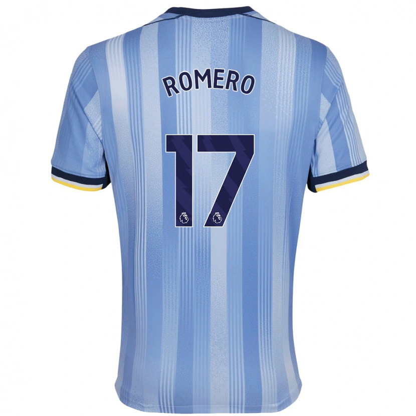 Danxen Heren Cristian Romero #17 Lichtblauw Uitshirt Uittenue 2024/25 T-Shirt