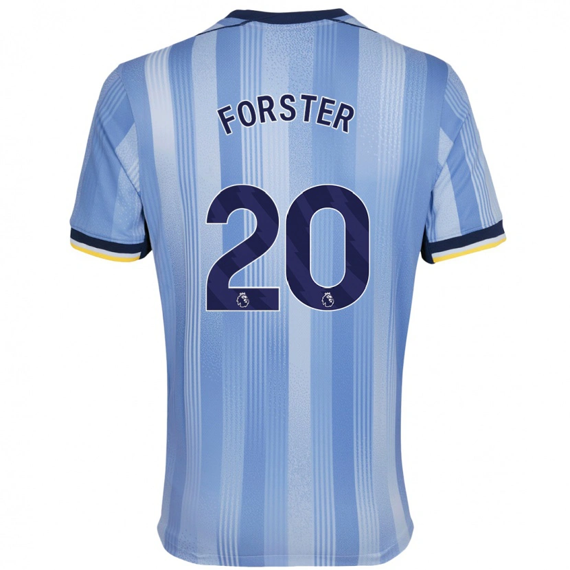 Danxen Heren Fraser Forster #20 Lichtblauw Uitshirt Uittenue 2024/25 T-Shirt