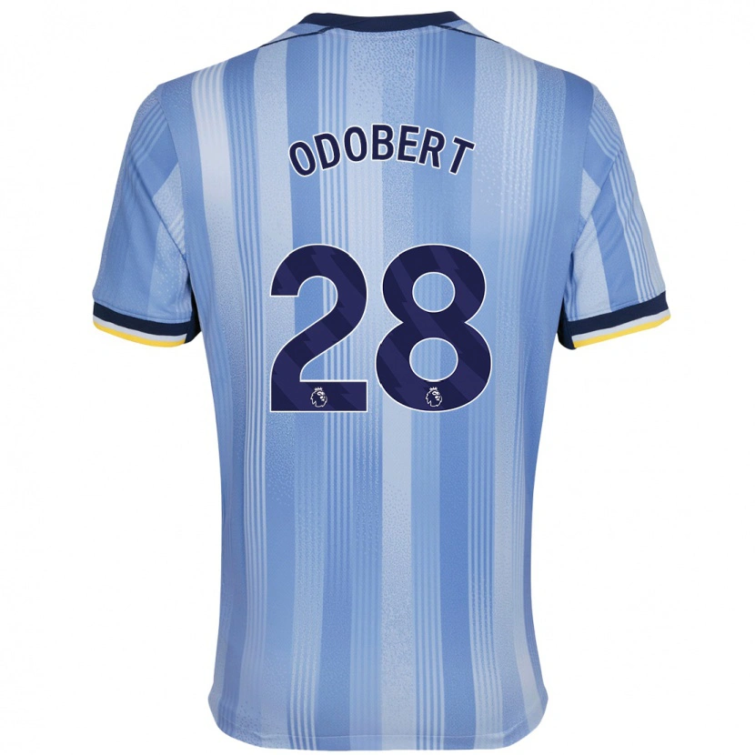 Danxen Heren Wilson Odobert #28 Lichtblauw Uitshirt Uittenue 2024/25 T-Shirt