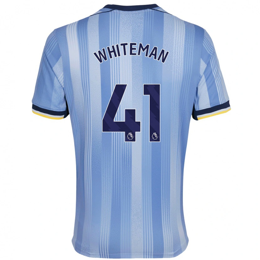 Danxen Heren Alfie Whiteman #41 Lichtblauw Uitshirt Uittenue 2024/25 T-Shirt