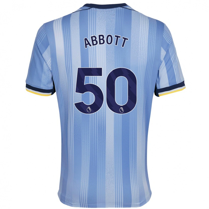 Danxen Heren George Abbott #50 Lichtblauw Uitshirt Uittenue 2024/25 T-Shirt