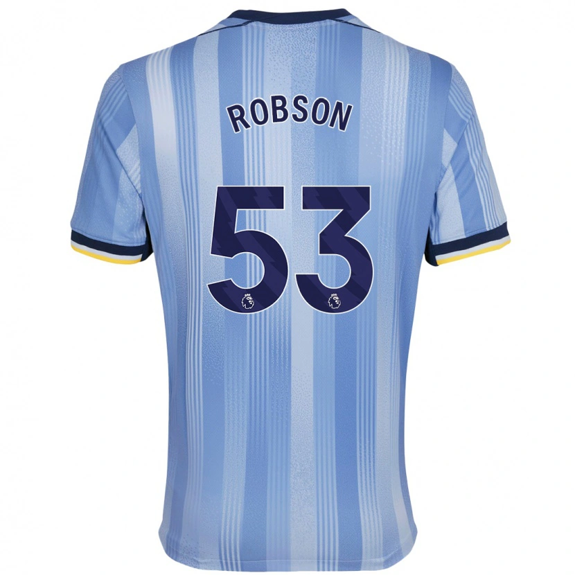 Danxen Heren Max Robson #53 Lichtblauw Uitshirt Uittenue 2024/25 T-Shirt