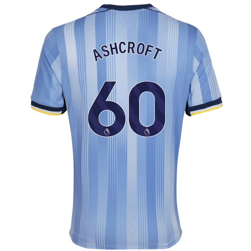 Danxen Heren Tyrell Ashcroft #60 Lichtblauw Uitshirt Uittenue 2024/25 T-Shirt