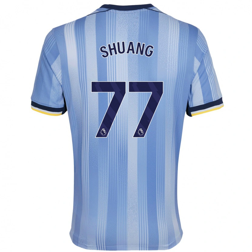 Danxen Heren Wang Shuang #77 Lichtblauw Uitshirt Uittenue 2024/25 T-Shirt