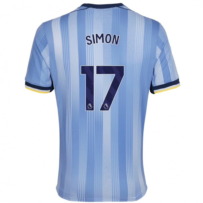 Danxen Heren Kyah Simon #17 Lichtblauw Uitshirt Uittenue 2024/25 T-Shirt